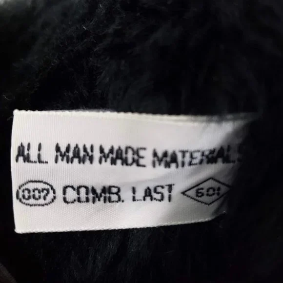 Comb Last Woman's Sz 11M Snow boots black almond toe fur lined rubber soles - Picture 9 of 12